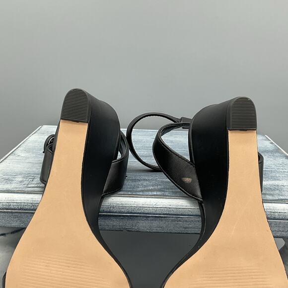 NEW Nordstrom Rack Women’s Carrie Wedge Sandals Black Size 5M - Picture 9 of 10